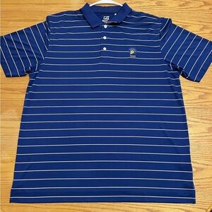 Cutter & Buck San Jose State Spartans Blue Stripe Polo, 3XL